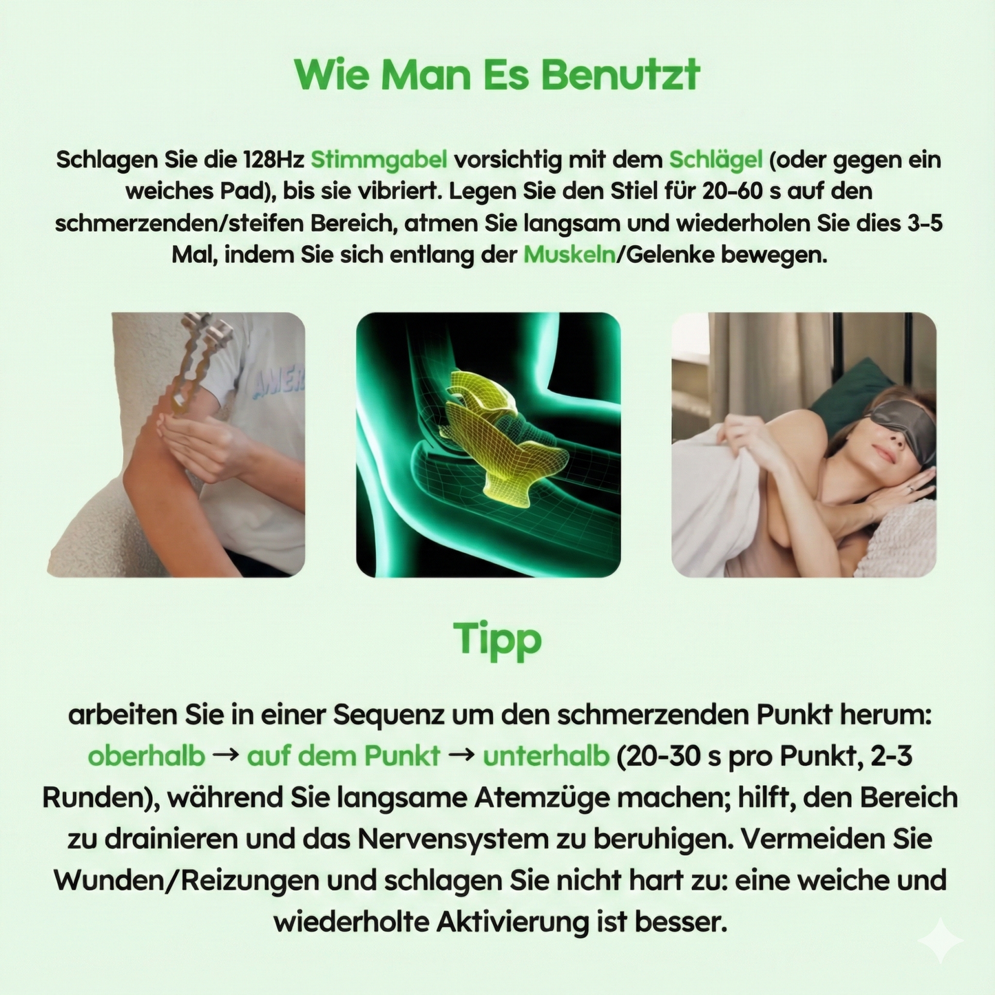 128-Hz-Gerät – Zur Linderung von Schmerzen und Verspannungen in wenigen Minuten